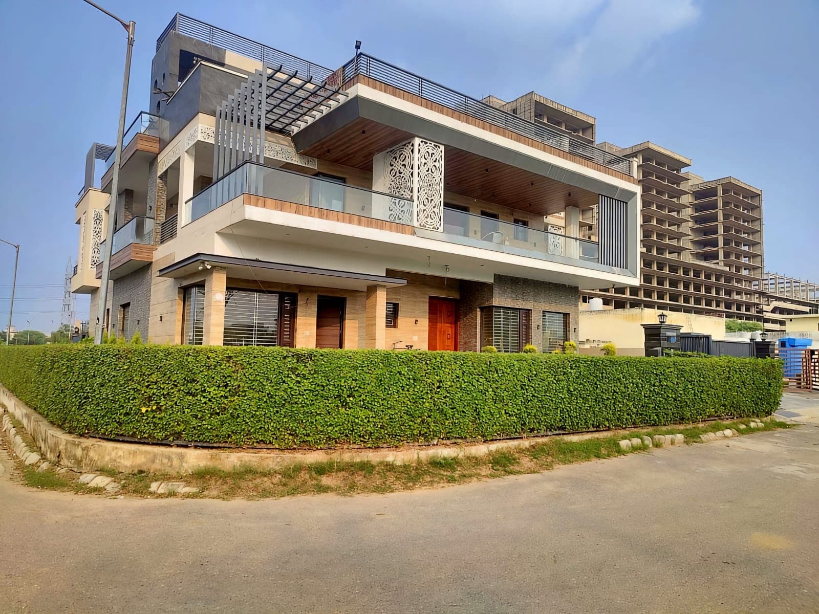 Jastej House homestay exterior, a corner property in Aerocity, Mohali